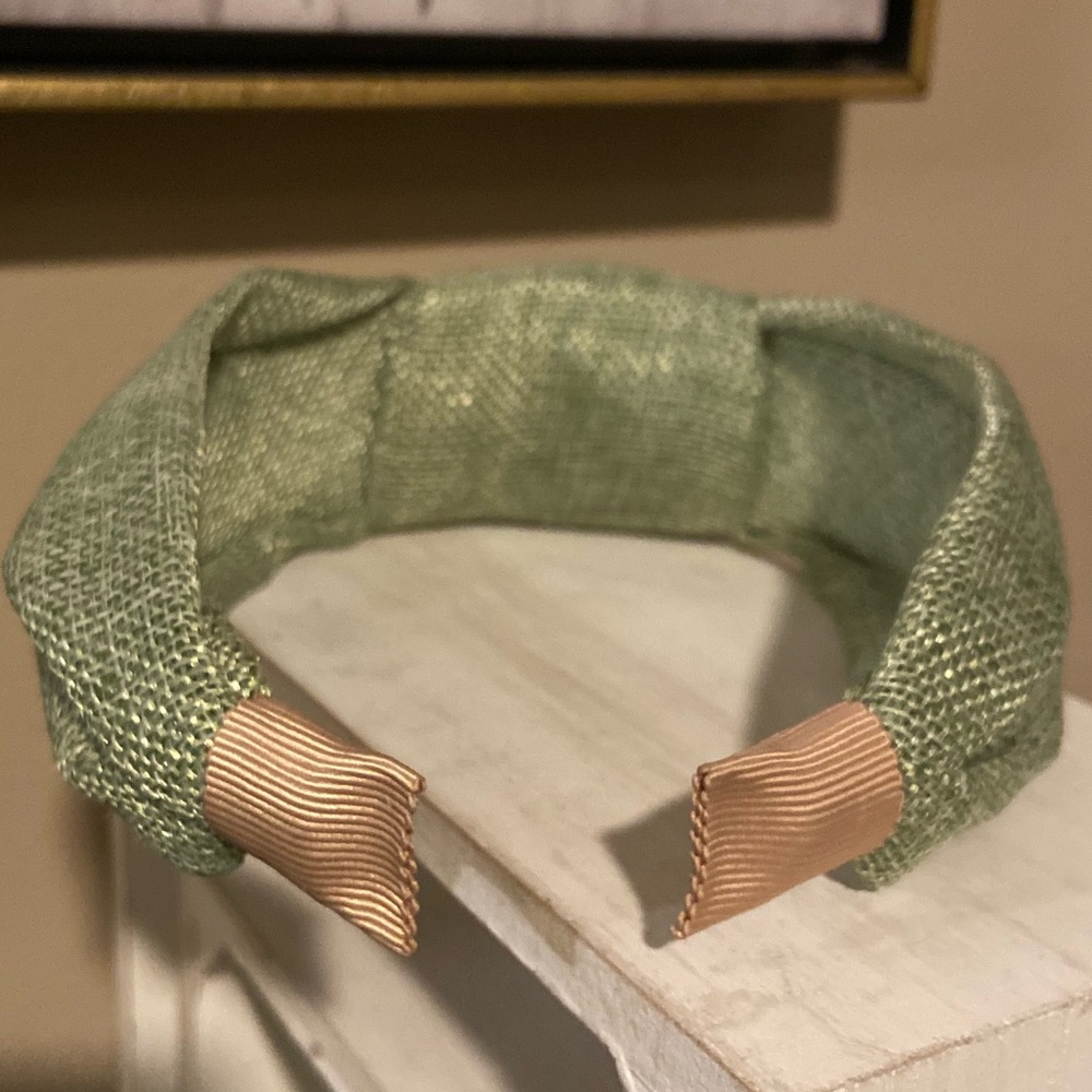 Headband Knotted Fascinator Wide Derby Mint Green New Unworn - Picture 3 of 5